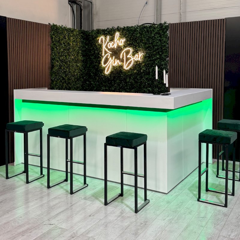 2m Corner Bar - White