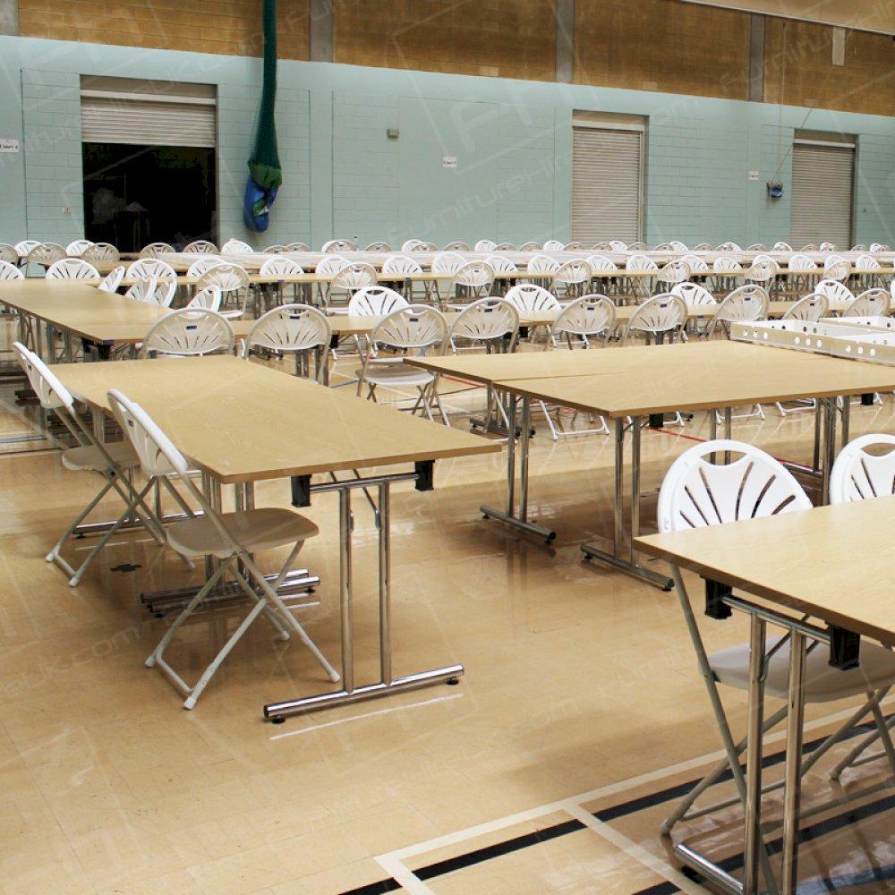 Modular tables are the perfect hire item for Elections