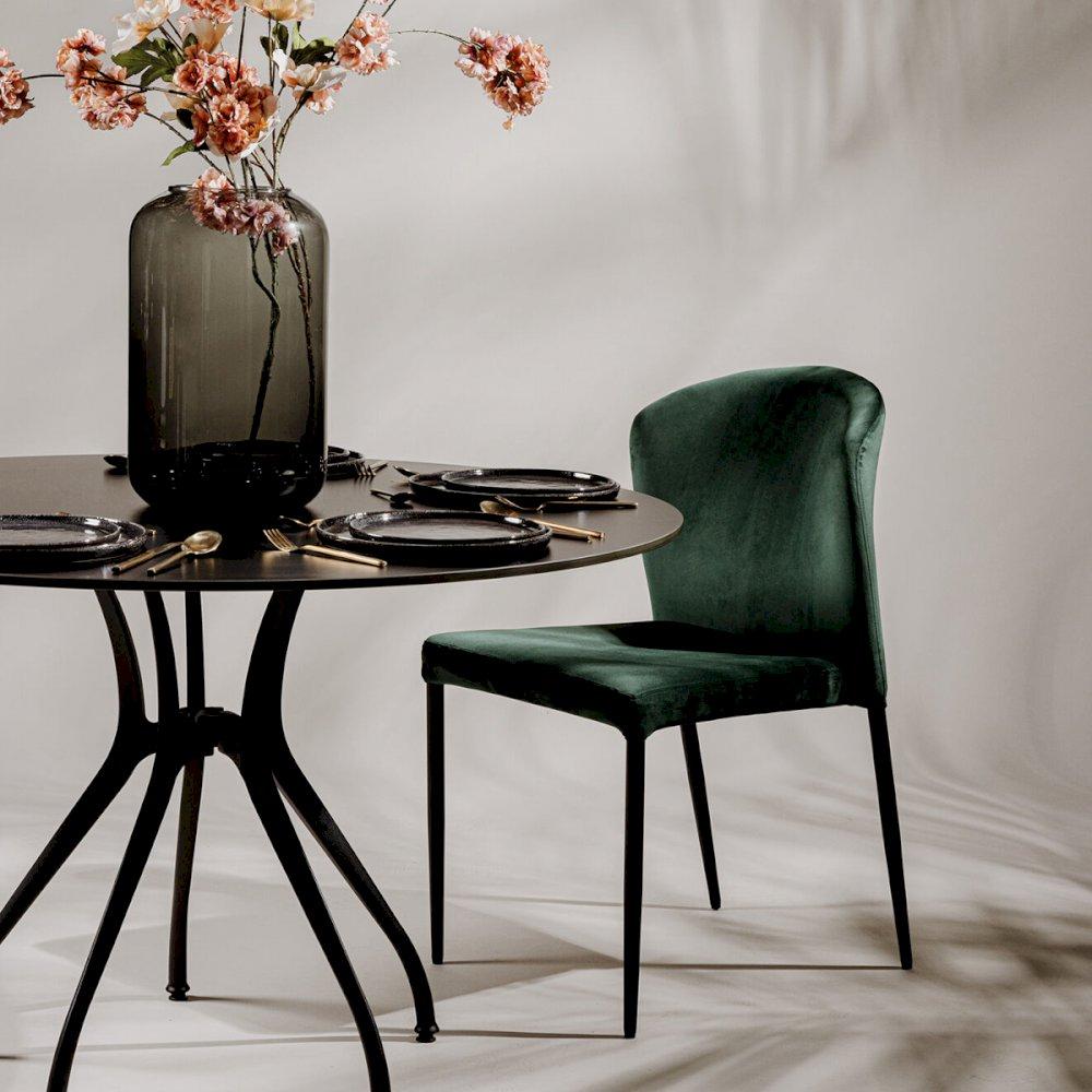 Featured: Green Knightsbridge chair. Also available in black.