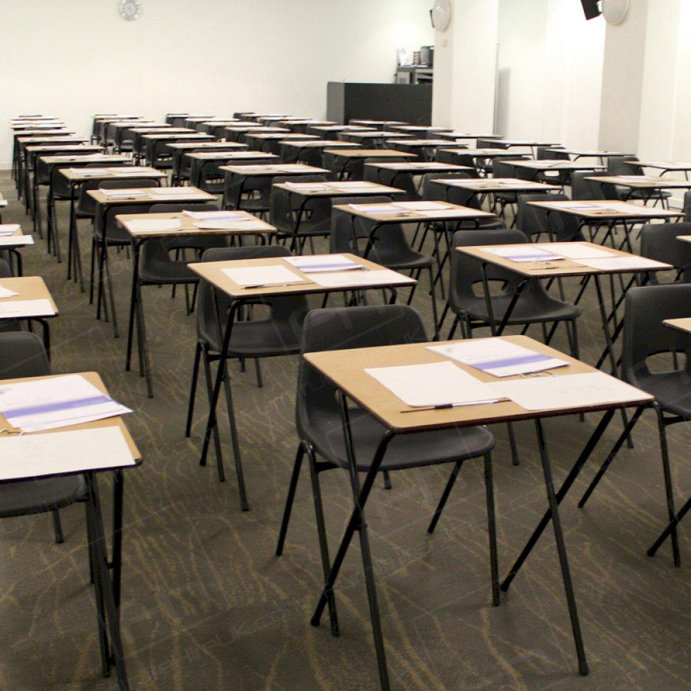 Thousands of exam desks and chairs available for next day delivery.