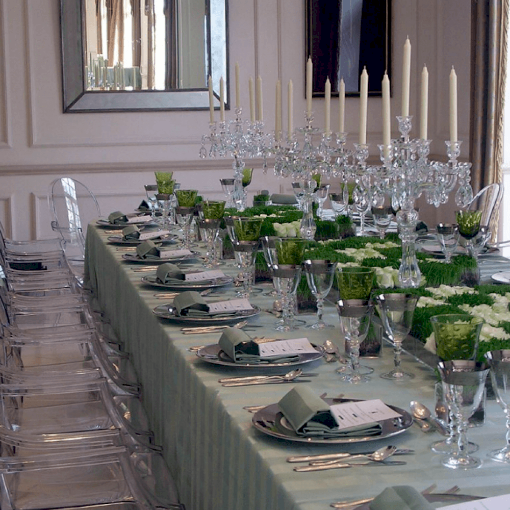 Gorgeous ghost victoria chairs and sage green themed wedding set up.