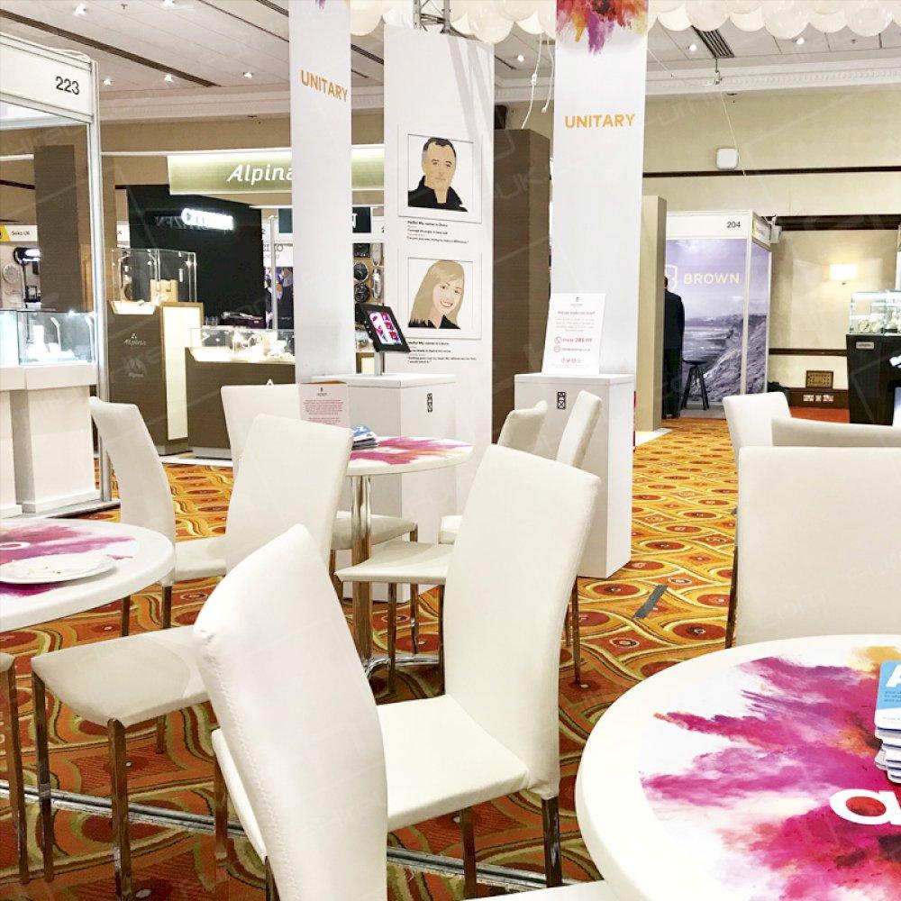 Stand out from the crowd with white furniture hire.