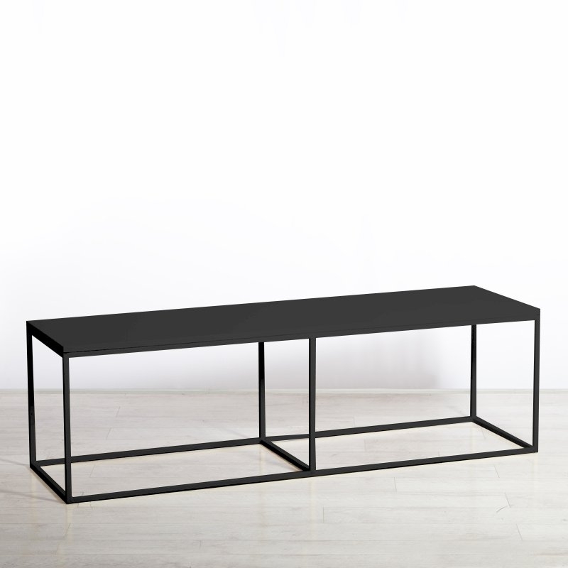 Box Frame Bench - Black 460 x 1600 x 460