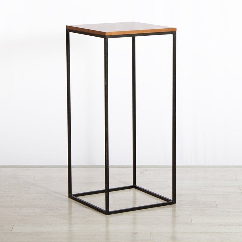 Box Frame High Table Walnut 460 x 460 x 1020 (h)