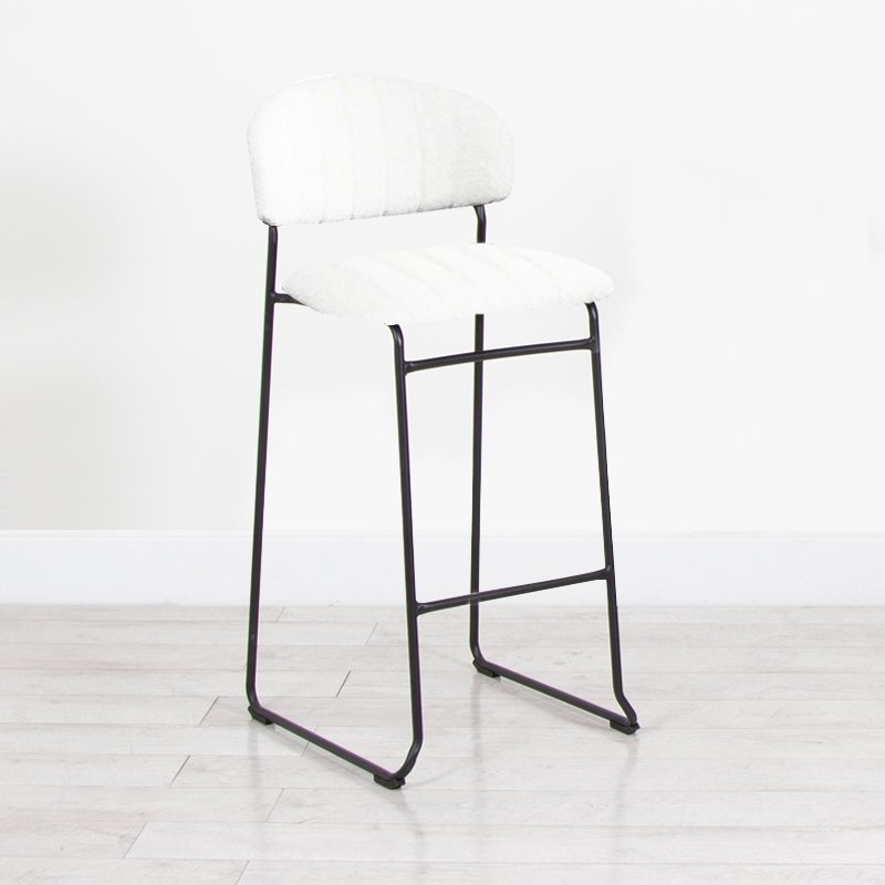 Ski Bar Stool - White