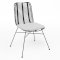 Miami Chair - Black with White Cushion