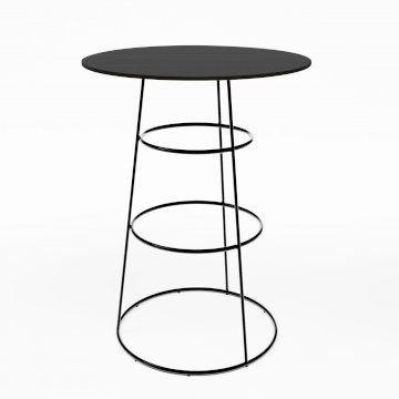 Black Spire Poseur Table - Black Top Black Spire Poseur Table - Black Top