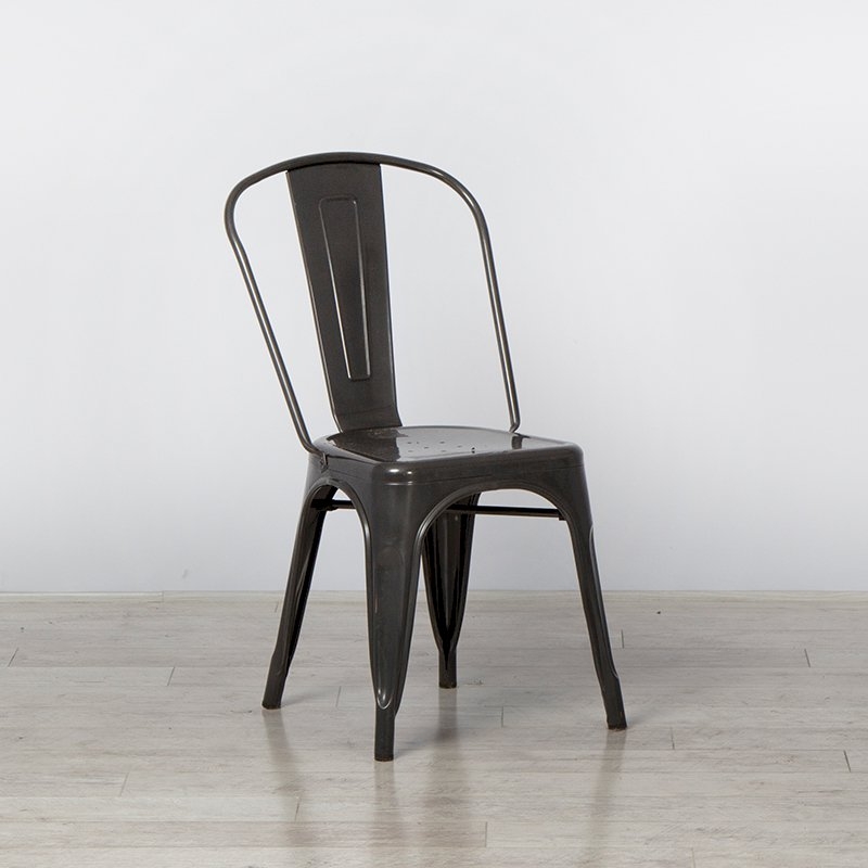 Grey Tolix Style Stacking Chair