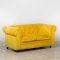 Mustard Fabric Chesterfield Sofa