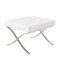 White Barcelona Style Ottoman