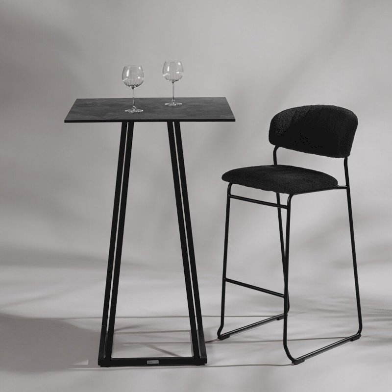 Ski Bar Stool - Black