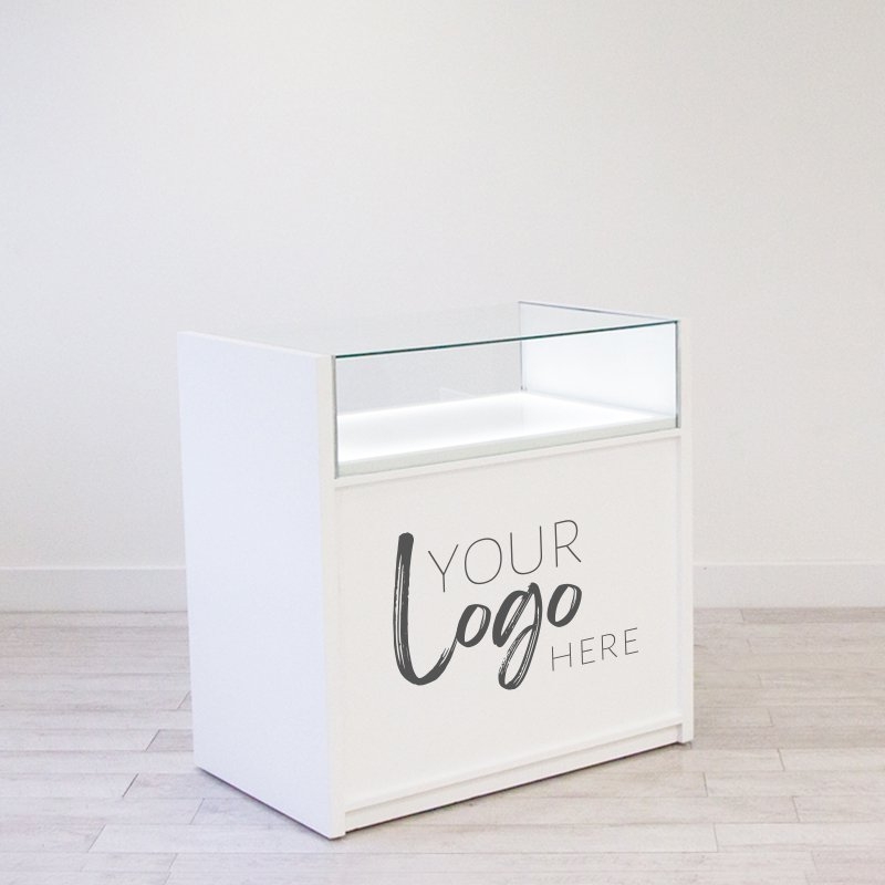 Glass Display Counter (Type A) with Graphics