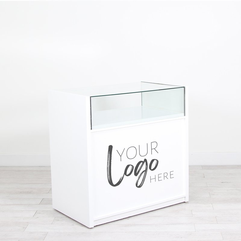 Glass Display Counter (Type A) with Graphics