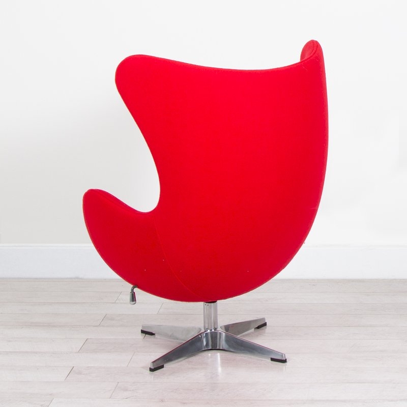 Egg Chair - Red Fabric