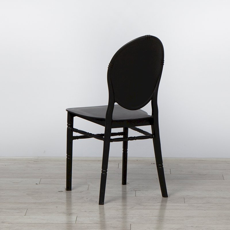 Black Medaillion Chair