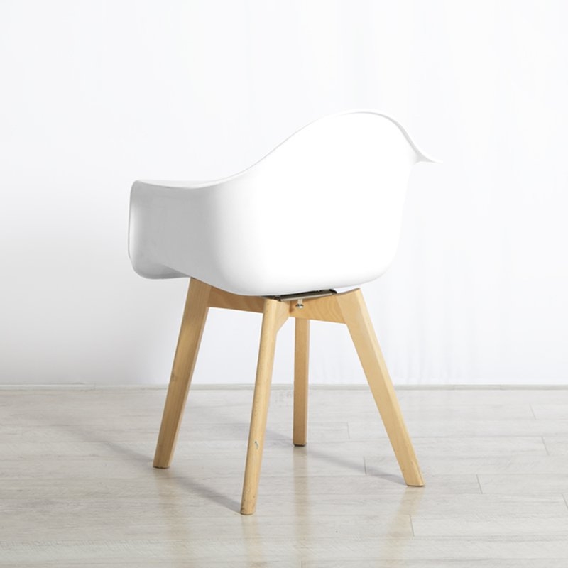 White Modular Esme Chair with Arms