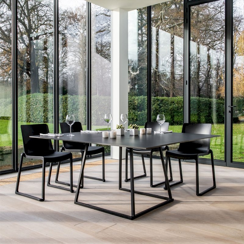 Kansas Linking Chair - Black