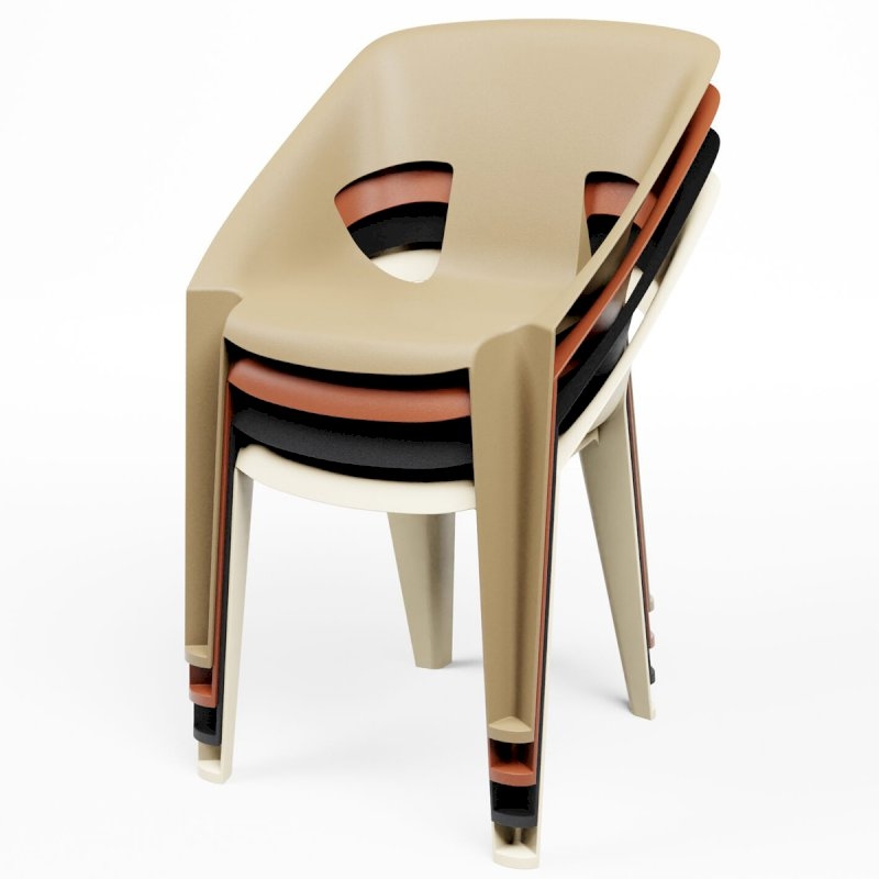 Ark Stacking Chair - Sand